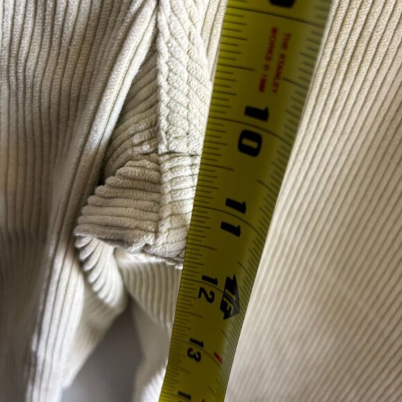 Levis Premium Mens Corduroy Baggy Dad Straight Leg Pants Off White Size 31 - Picture 3 of 11